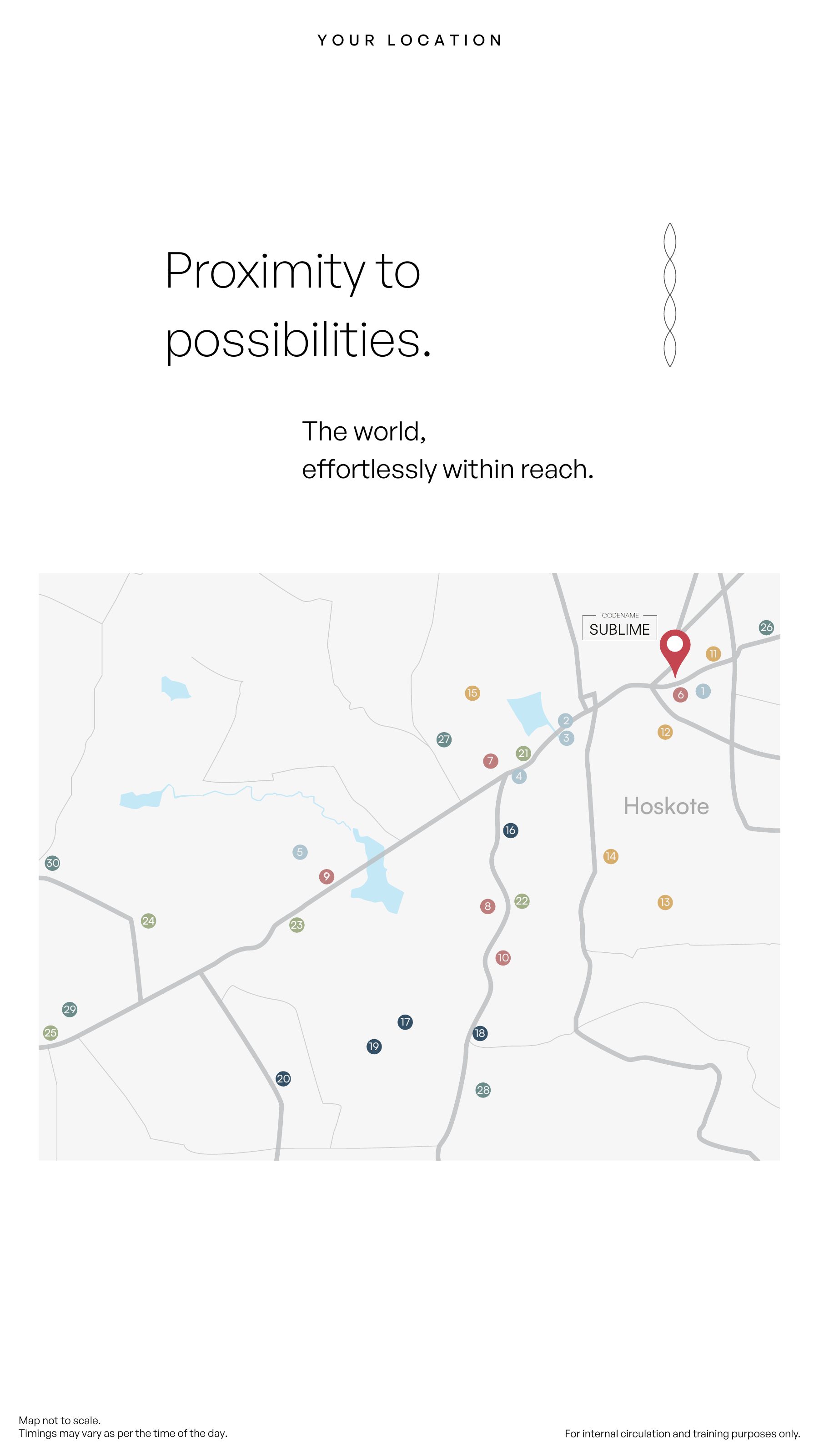 Location map of Codename Sublime, off Hoskote