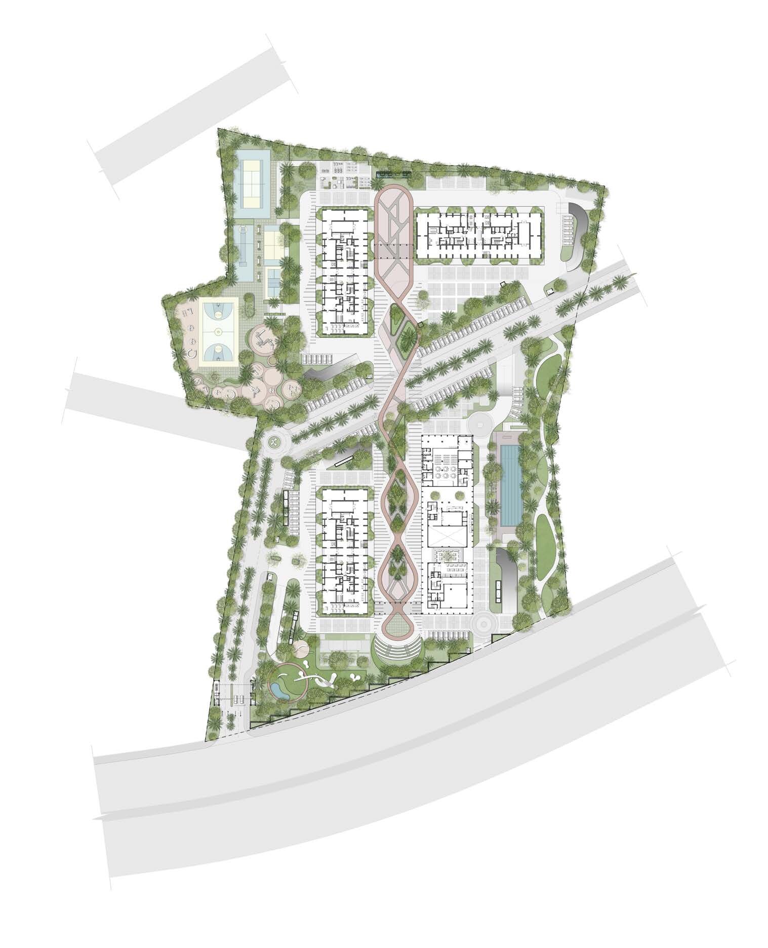An ~11-acre masterplan